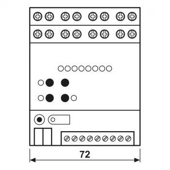 JUNG 2570M1SR KNX IP multistation, DIN-rail, 4 TE, Secure