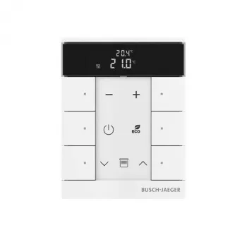 Busch-Jaeger ruimtetemperatuurregelaar 6-voudig, matwit SBR-F-6.0.11-884 2CKA006220A0894