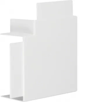 HAGER vlakke hoek halogeenvrij PVC 60x110mm verkeerswit RAL 9016 voor LF/FB borstweringkanaal LF6011059016