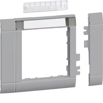 HAGER GR0802ALAN modulaire raamafdekking, ZS 55, 80x80 mm, lichtgrijs, halogeenvrij