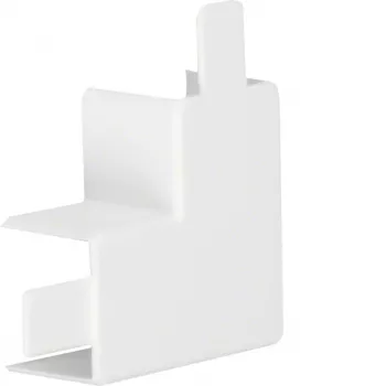 HAGER vlakke hoekverbinder hfr PVC LF3003059016 voor LF 30x30mm verkeerswit