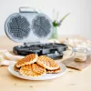 Steba WE 2 dubbel wafelijzer, controlelampje, opklapbaar, antiaanbaklaag, zwart 183400