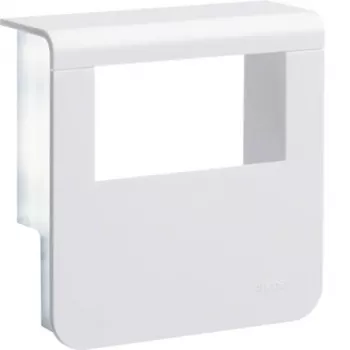 HAGER toesteldrager-bovendeel, zijafdekking, 20x80 mm, verkeerswit (SL200809329016)