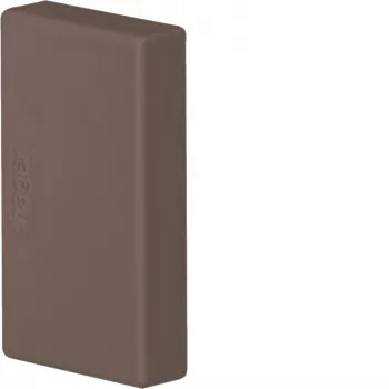 Hager LFF2003568014 eindkap voor LF/LFF 20x33mm kabelgoot, bruin
