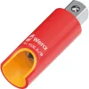 Wera 781 A/B VDE geïsoleerde dopsleutel-adapter 1/4 inch vierkantaandrijving met mechanische vergrendeling 05024690001
