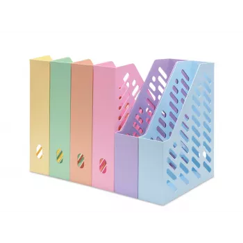 HAN KLASSIK tijdschriftenhouder DIN A4/C4 pasteloranje, 10-pack 1601-881
