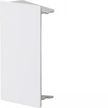 Hager LFS eindstuk, staalplaat, verkeerswit RAL 9016, voor 60x100mm kabelgoot LFS6010069016