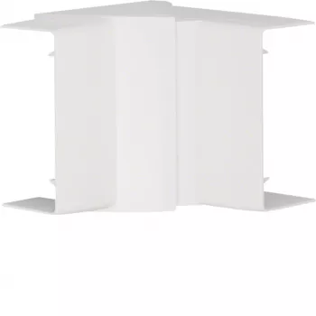 HAGER verstelbare binnenhoek LFF4009049016 wit PVC voor LF/LFF 40x90mm kabelgoot
