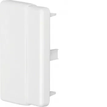 HAGER LFF6009069016 verstelbaar eindstuk voor 60x90 mm kabelgoot, verkeerswit (RAL 9016)