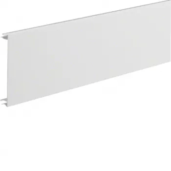 Hager BRA12029016 gootafdekking voor BRA-serie, 120 mm breed, 2000 mm lang, verkeerswit (RAL 9016)