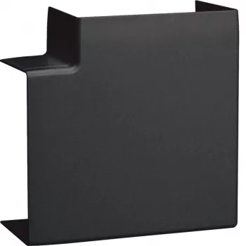 Hager LFF6011059011 platte hoek snijafdekking grafiet zwart voor 60x110 mm goot