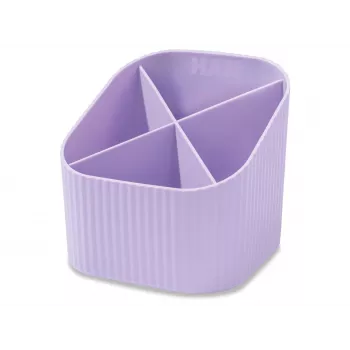 HAN X-LOOP pennenhouder pastelpaars kunststof 4 vakken 11,1 x 11,1 x 10,5 cm (17238-887D)