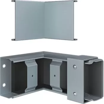Hager FWK-Plus binnenhoek 60x100 mm thermisch verzinkt brandveilig kabelgoot-hulpstuk FWKP601004VERZ