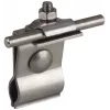 DEHN dakgeleiderhouder voor metalen daken, roestvrij staal, 8 mm ronde draad, klembevestiging, 223010