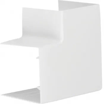 Hager LFF6006059016 platte hoek 60x60 mm wit
