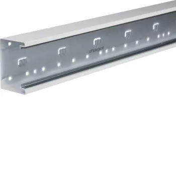 Hager BRS6510019016 borstweringgoot onderdeel, frontvergrendeling, 68x100mm, verkeerswit, 2m