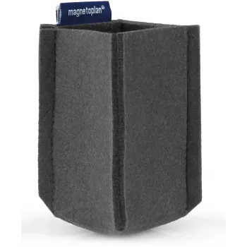 magnetoplan magnetoTray kleine pennenhouder, grijze vilt, 100% gerecycled PET, magnetisch 1227601