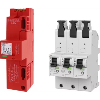 DEHN SET 3 DSH ZP B2 LSG TT + 1x DSHU 909657 bliksemstroom- en overspanningsafleiderset