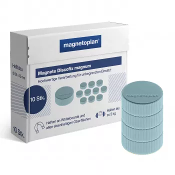 MAGNETOPLAN HOLTZ Discofix ronde magneet Magnum, blauw, volkern-ferriet, 2,0 kg hechtkracht (1660003)