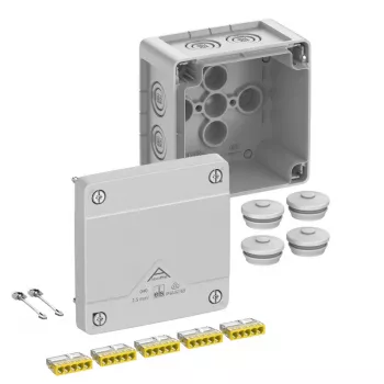 Spelsberg Abox Pro 040-2,5² IP66 aftakdoos, 5-polig, grijs 40243001
