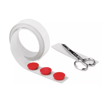 Magnetoplan magneetband wit zelfklevend 35 mm x 5 m flexibele metaalband voor montage 5705105