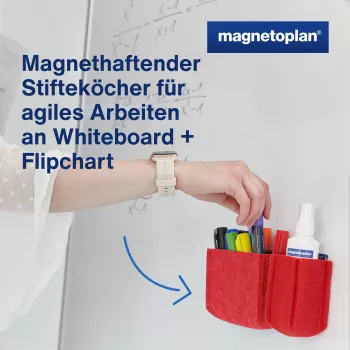 magnetoplan pennenhouder magnetoTray big 1227706 rood (1227706)