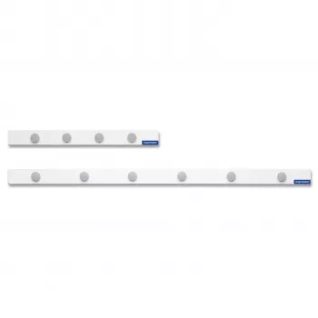 Magnetoplan magneetband-set, 500 x 50 mm, witte zelfklevende magneetband + 4 grijze ronde magneten (16270M)