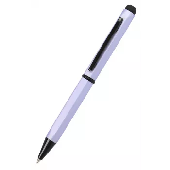 ONLINE schrijfwaren Hexagon stylus balpen lila met blauwe inkt en geïntegreerde stylus 21033/3D