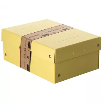 FALKEN PURE opbergbox 1250 vel pastelgeel 18,0 x 25,0 x 10,0 cm, 1 stuks 22001944000F