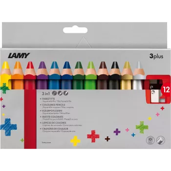 LAMY 1223548 3plus kleurpotloden, set van 12