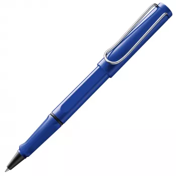 LAMY Safari rollerbal pen blauw met ergonomische grip en metalen clip (1214114)
