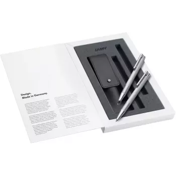 LAMY logo Brushed Black schrijfset – balpen & vulpotlood in geschenkdoos 1240662