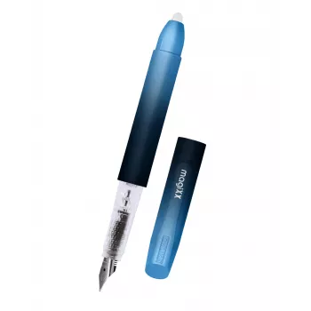 ONLINE schrijfwaren magiXX Deep Ocean vulpen, middelste pen, blauw, set met 2 patronen (55104/3D)