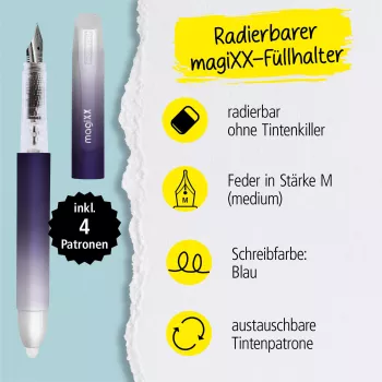 ONLINE magiXX lavendel vulpen, middelste pen (M), paars 70198