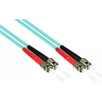 GoodConnections LW-815ST3 OM3 Duplex multimode glasvezel patchkabel, ST/ST, 50/125, 15 m