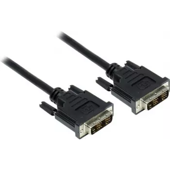 GoodConnections DVI-D Single Link-kabel 18+1 stekker naar stekker, 1,8 m, zwart, verguld, dubbel afgeschermd, HDCP, 1920x1200 4310-DD2