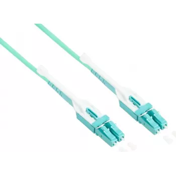 Good Connections OM3 duplex multimode glasvezel patchkabel LC/LC Uniboot LSZH aqua 15m (LW-U815LC3)