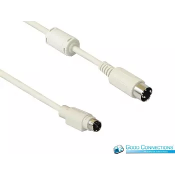Good Connections 4251-STS toetsenbordadapterkabel Mini-DIN 6-pins male naar DIN 5-pins male