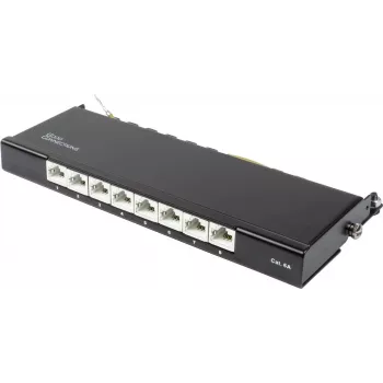 GoodConnections Alcasa GC-N0118 Cat.6a afgeschermde Keystone-module, gereedschapsloos, RJ45, 10G, zwart