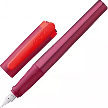 LAMY nexx vulpen Multi-Red A (beginners) met ergonomische grip en RVS-pen 1241765
