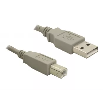 Delock USB 2.0 A stekker naar B stekker upstream-kabel, 3 m, zwart 82216