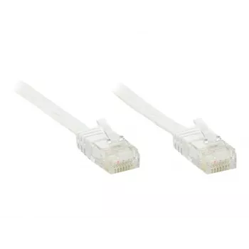 GoodConnections Cat. 6 U/UTP platte patchkabel, wit, 1,0 m (806U-F010)