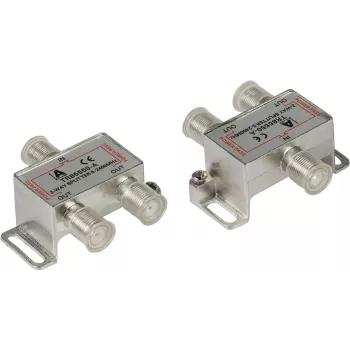 GoodConnections SAT-verdeler met F-connectors, 2-voudig, 5-2250 MHz