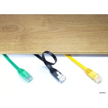 GoodConnections Cat. 5e U/UTP platte patchkabel, 7,5 m, wit 805U-F507W