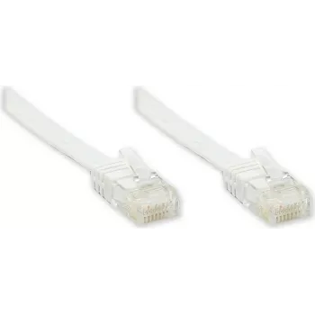 GoodConnections Cat. 5e U/UTP platte patchkabel, 7,5 m, wit 805U-F507W