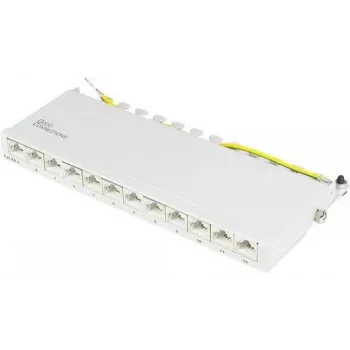 GoodConnections Alcasa GC-N0120 Cat.6a afgeschermde keystone-module, RJ45 naar gereedschapsvrije IDC, 10GBase-T, grijs, zinkbehuizing