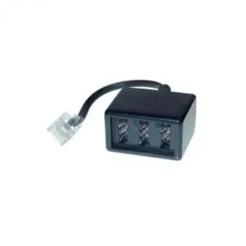 Alcasa T3A-NFN RJ-45 Adapter, male/female, zwart