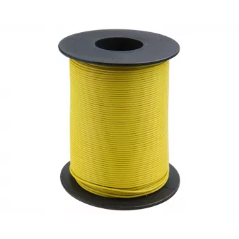 Donau Elektronik 105-3-100 schakeldraad 1 x 0,20 mm² geel 100 m