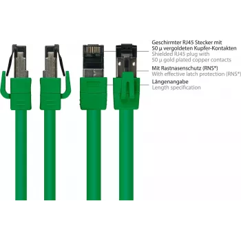 GoodConnections Alcasa 8080-005G Cat8.1 S/FTP patchkabel, 0,5 m, groen