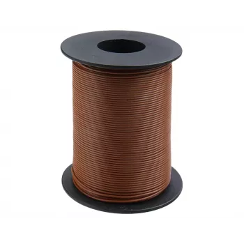 Donau Elektronik 105-8-100 schakeldraad 1 x 0,20 mm² bruin 100 m